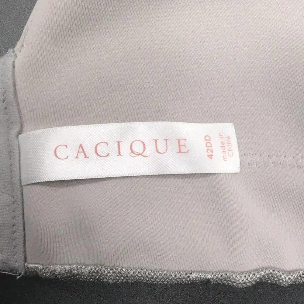 Cacique Bra Womens 42DD Balconette Underwire‎ Lace Full Coverage Support Floral